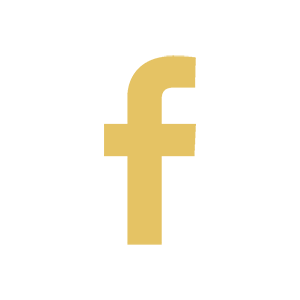 Golden Facebook Logo Icon